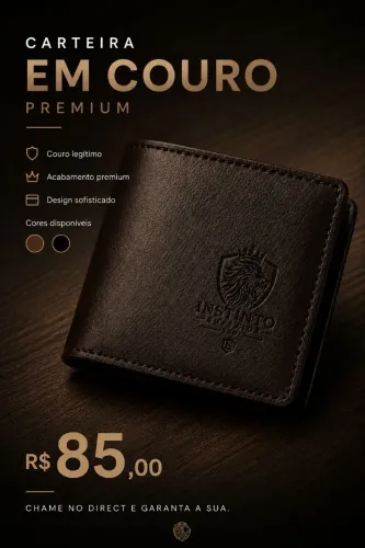 Carteira de couro de Legitimo (INSTINTO SUPERIOR)..