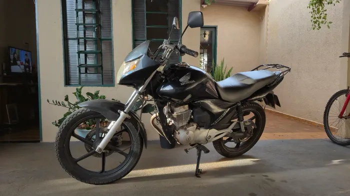 Cg 150 mix ex 2010 preta motor novo com nf