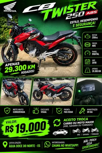 Venda ou troca por uma moto maior 
