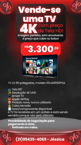 TV LG 65" 4K