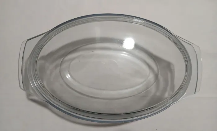 Travessa Marinex Oval com Tampa de Vidro