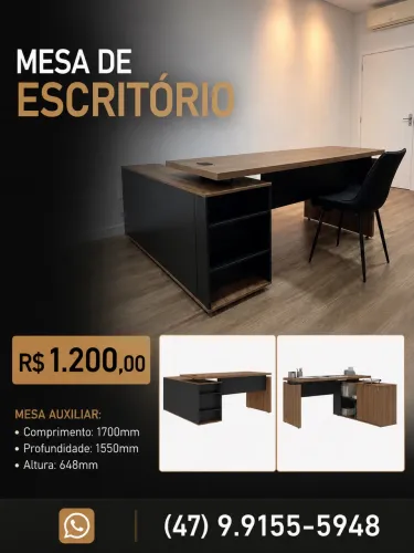 Vendo duas mesas de escritório