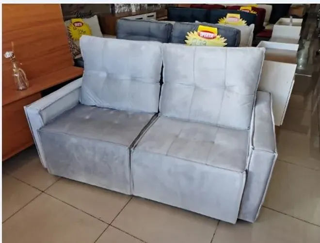Última unidade sofá retrátil e reclinável 1, 60 cm cor prata