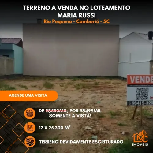 TERRENO A VENDA LOTEAMENTO MARIA RUSSI CAMBORIÚ