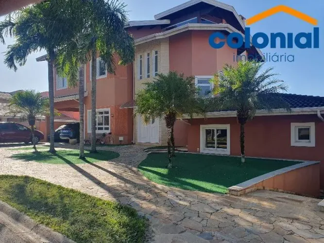 CASA NO CONDOMÍNIO TERRAS DO CARIBE EM VALINHOS COM 3 SUÍTES, ESCRITÓRIO, 6 BANHEIROS, PIS