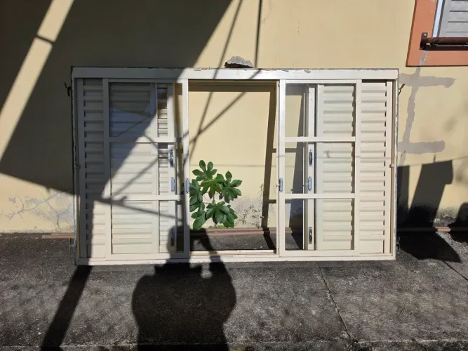 Janela Veneziana Multiflex em Aço 120 x 200 x 16 cm 6 Folhas Silenfort Sasazaki