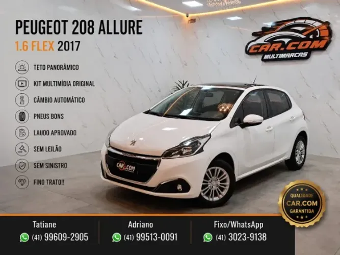 Peugeot 208 Allure 1.6 Flex 16V 5P Aut. 2017