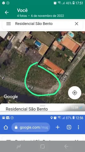 Terreno com 640m² condomínio São Bento em Santa Cruz. 