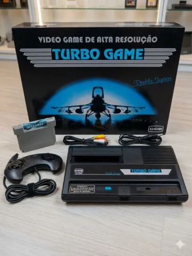 Console Turbo Game CCE Double System perfeito