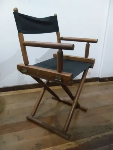 Cadeira dobrável de diretor de cinema