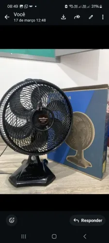 Ventilador de Mesa Britânia turbo 127v