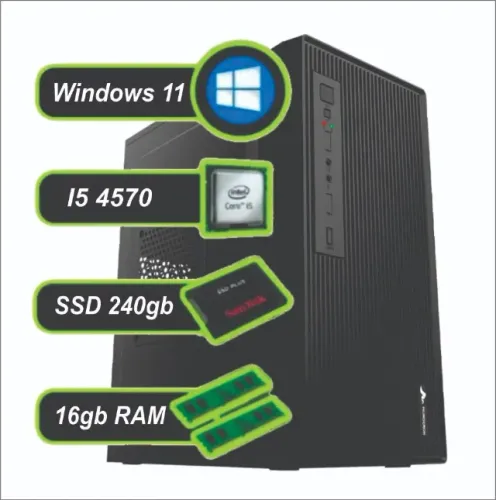 Computador Completo Intel I5 4570 Ssd 240gb 16gb
