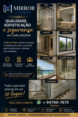 Vidraçaria com preço e qualidade