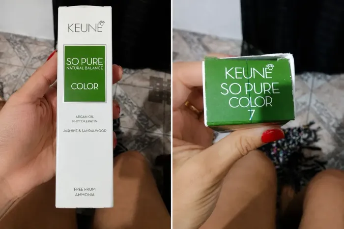 Tinta Keune So Pure 7 Loiro Médio Natural - Nova