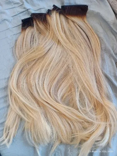 Mega hair natural loiro Premium 
