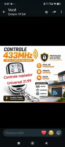 Controle copiador universal
