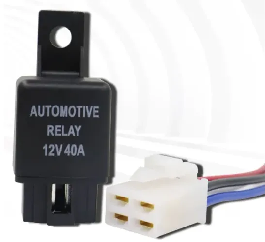 Relé Farol De Milha 40 Amperes 12 volts 4 Pinos Horizontal alinhado - Produto no Brasil en