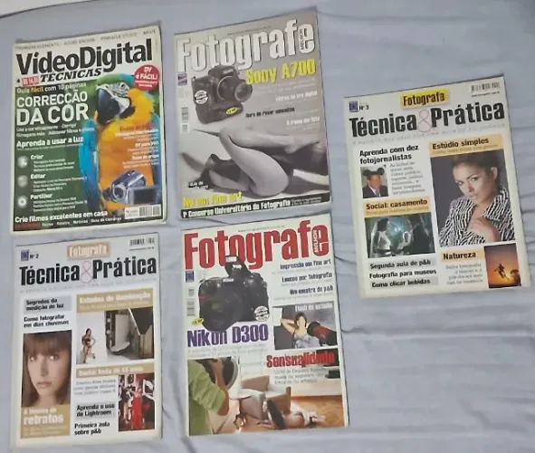 LOTE REVISTAS Fotografia e Video 5 edições Ótimo estado!