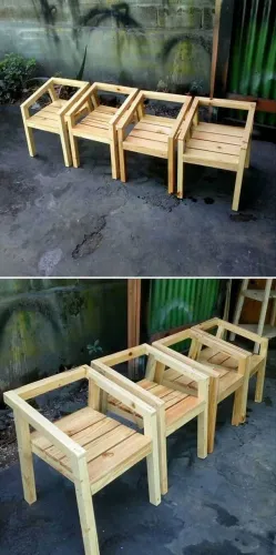 Conjunto de bancos sob medida 