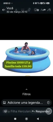 Piscina 1000 LT diversão garantida 