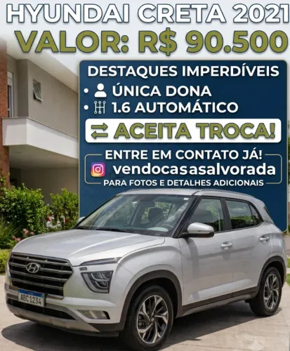 Hyundai Creta Action 1.6 16V Flex AUT 2021
