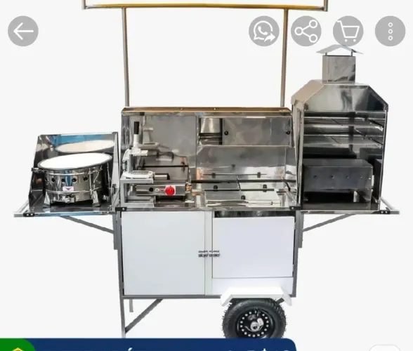 Vendo Carrinho Multiuso 4 em 1 Novo Com NF inox