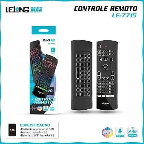 Controle Remoto wirelles TV LE-7715