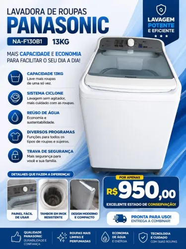 Excelente máquina de lavar por preço imperdível