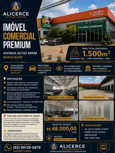 ALUGO GALPÃO COMERCIAL NA AUTAZ MIRIM