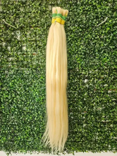 Cabelo humano já com aplicação