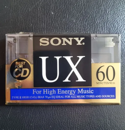 Fita k7 cassete SONY UX ll 60