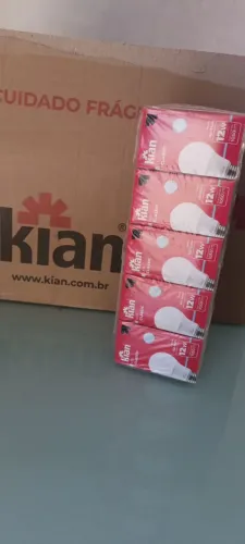 Kit 10 lâmpadas kian 12w bivolt 6500k