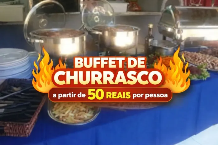  buffet de churrasco para sua casa com 10% OFF este mês."<br>