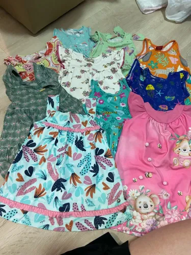 Lote com 10 vestidos infantil menina tamanho 2
