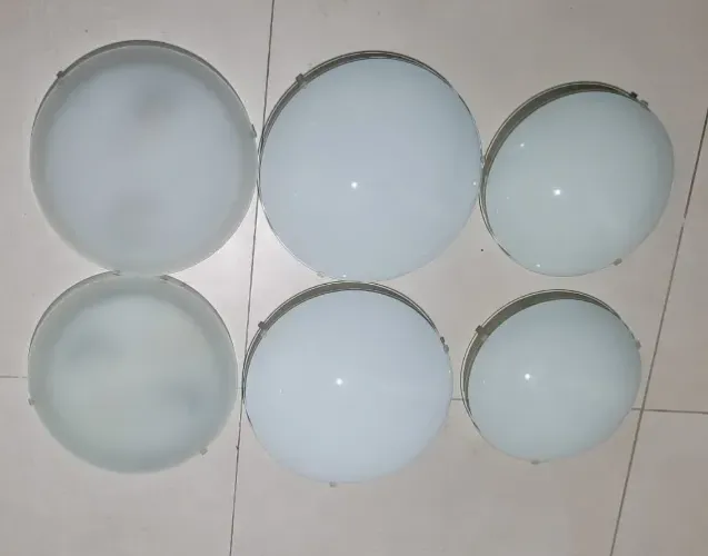 Luminária plafon vidro
