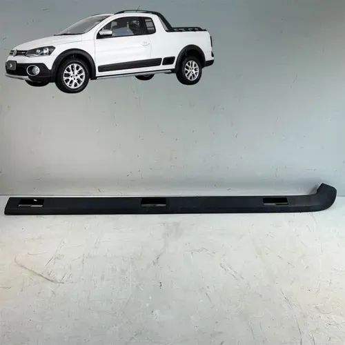 Friso Caçamba Esquerdo Volkswagen Saveiro Cross 2014 A 2015 Preto