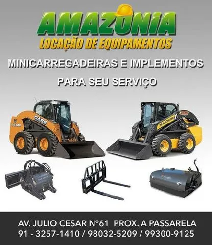 Locação de Mini carregadeira bob cat  trator com ar condicionado e retro escavadeira