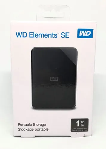 Hd Externo 1Tb USB 3.0 Portátil Western Digital Elements SE Novo na Caixa Lacrada