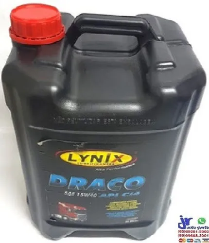 Óleo Lubrificante Lynix Draco Sae 15w40 Api Ci4 20 Littros