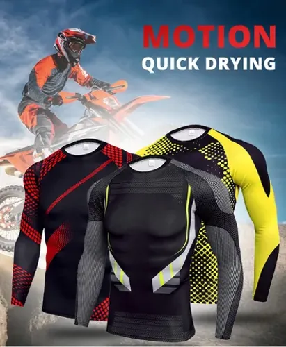 Roupa de compressão esportes ajustável colante para exercícios físico ciclismo etc.