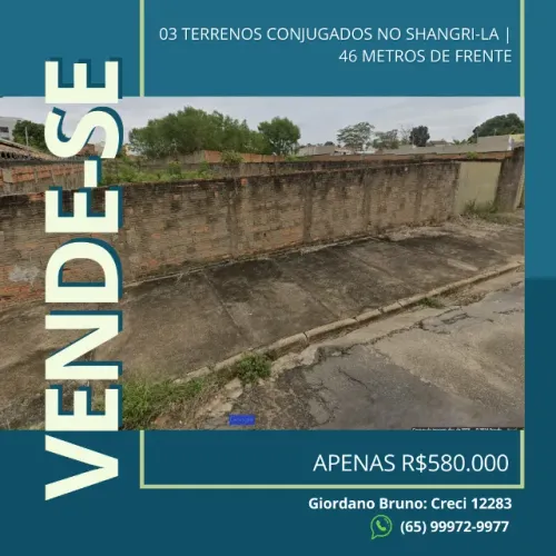 03 Terrenos de 1.217,30m2 a venda no Bairro Shangri-la - Califórnia
