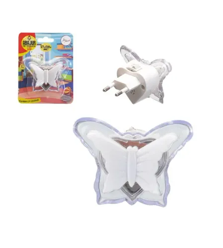 Abaju E Tomada Led Borboleta Art House 5,4cmx7cmx5.5 Zf3445