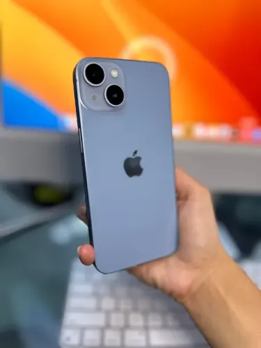 iPhone 14 128GB 99% saúde da bateria Cor Azul (Seminovo impecável com garantia)
