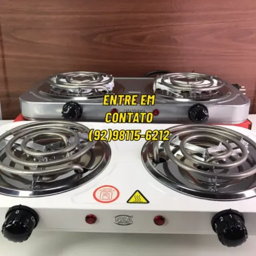 Fogão Eletrico Portátil 2 Bocas-Entregamos 9h ás 23h