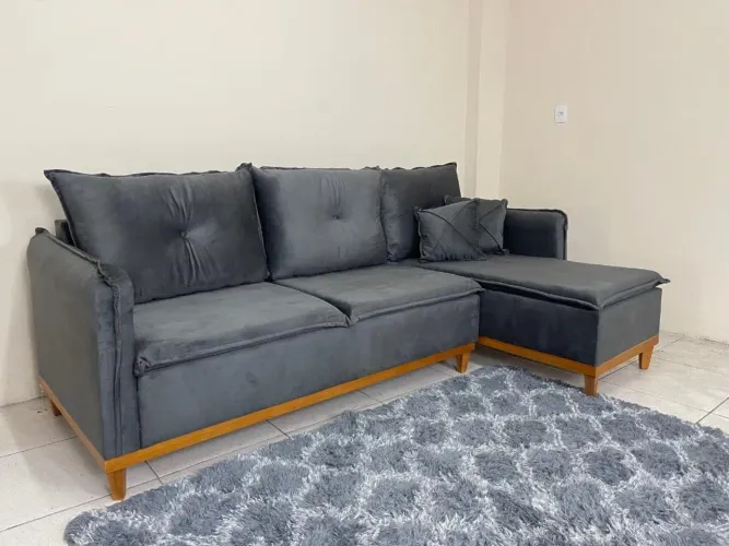 Sofá Fixo com Chaise Flórida l554