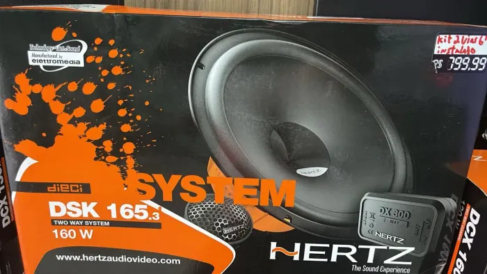 Kit 2 vias 6? hertz dsk 165.3 original novo na embalagem instalado 