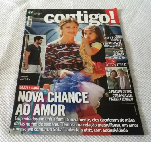 Revista Contigo 18 Setembro 2014. Grazi E Cauã. Nova Chance Ao Amor Para Colecionadores