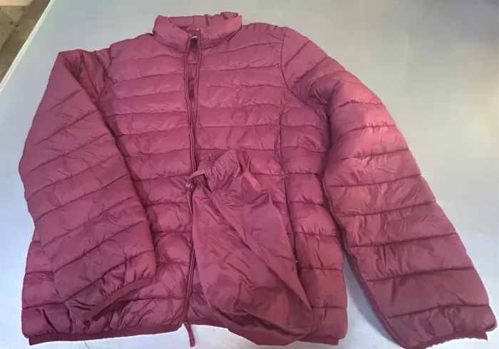 Jaqueta Puffer Feminina Bordo TAM GG