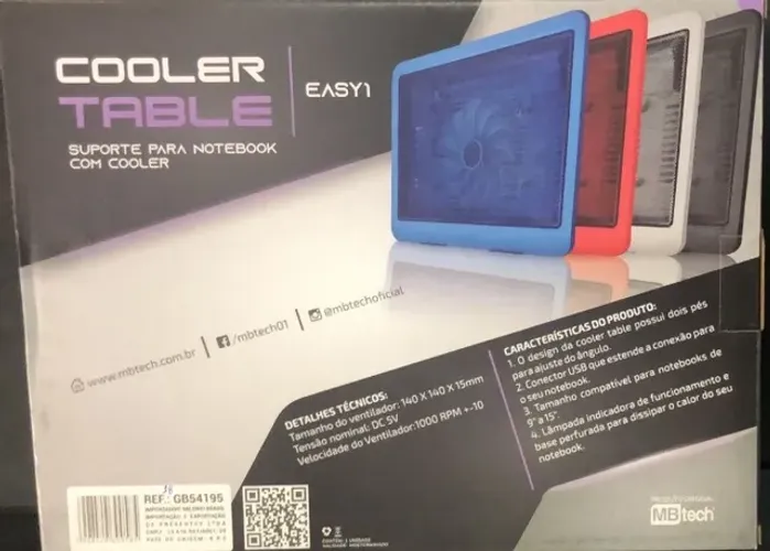 Base Cooler Notebook Ventilação Ultra Silenciosa Com Led