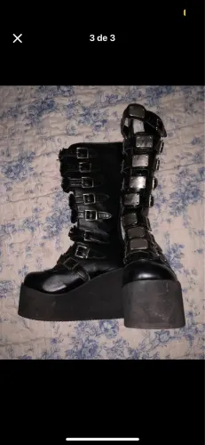 Bota plataforma Gótica/Punk